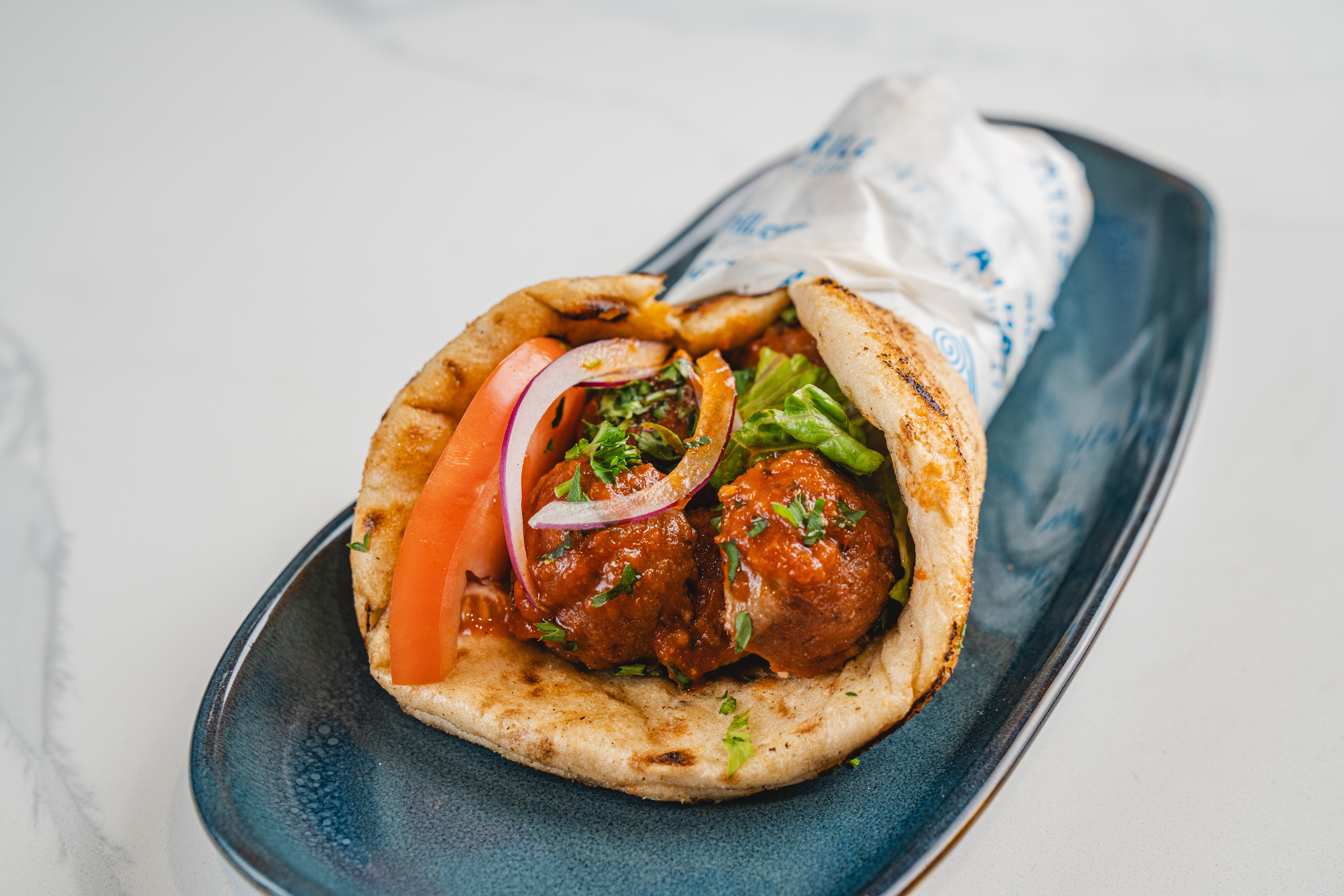 Vegan Meatballs Gyro