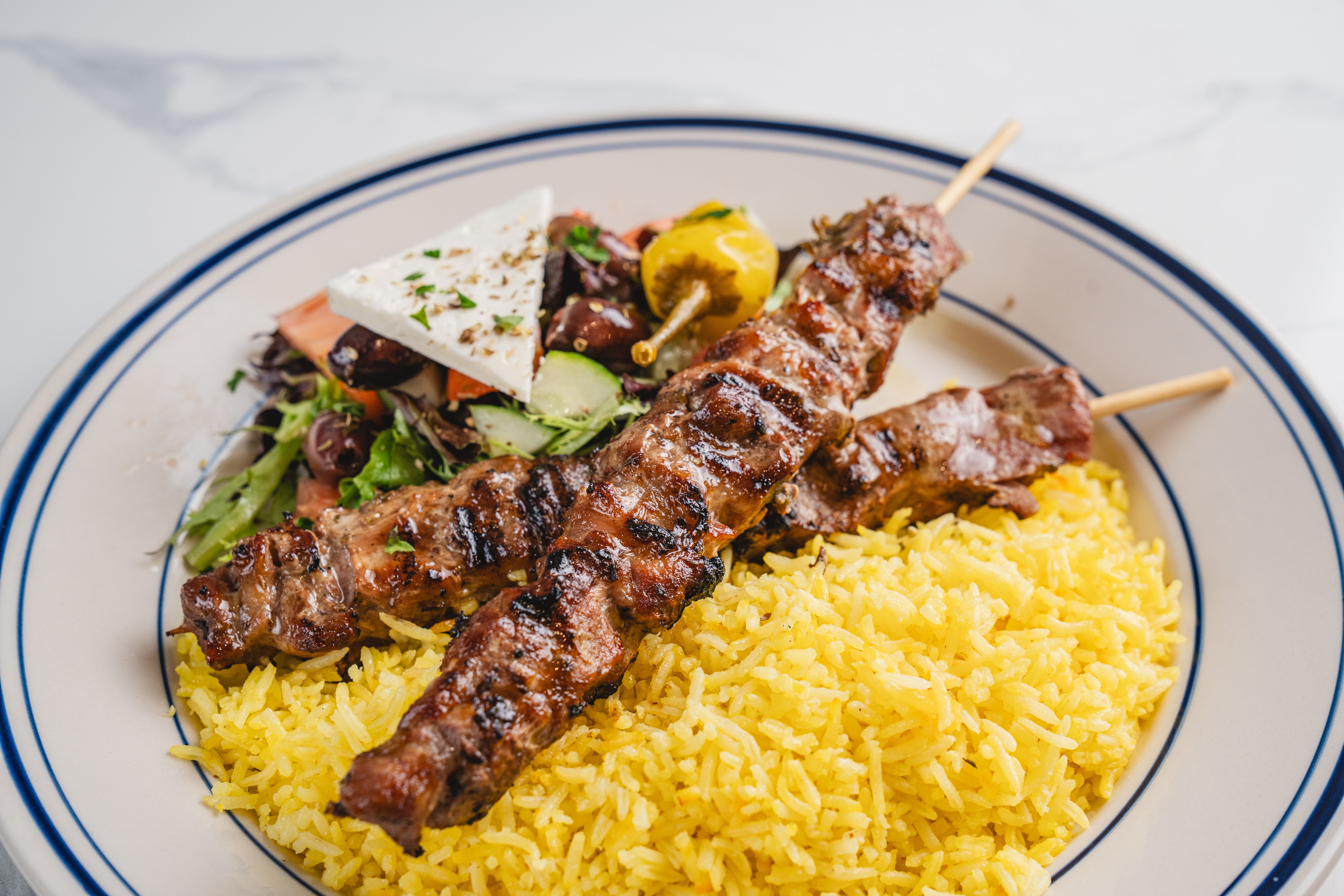 Pork Souvlaki Plate