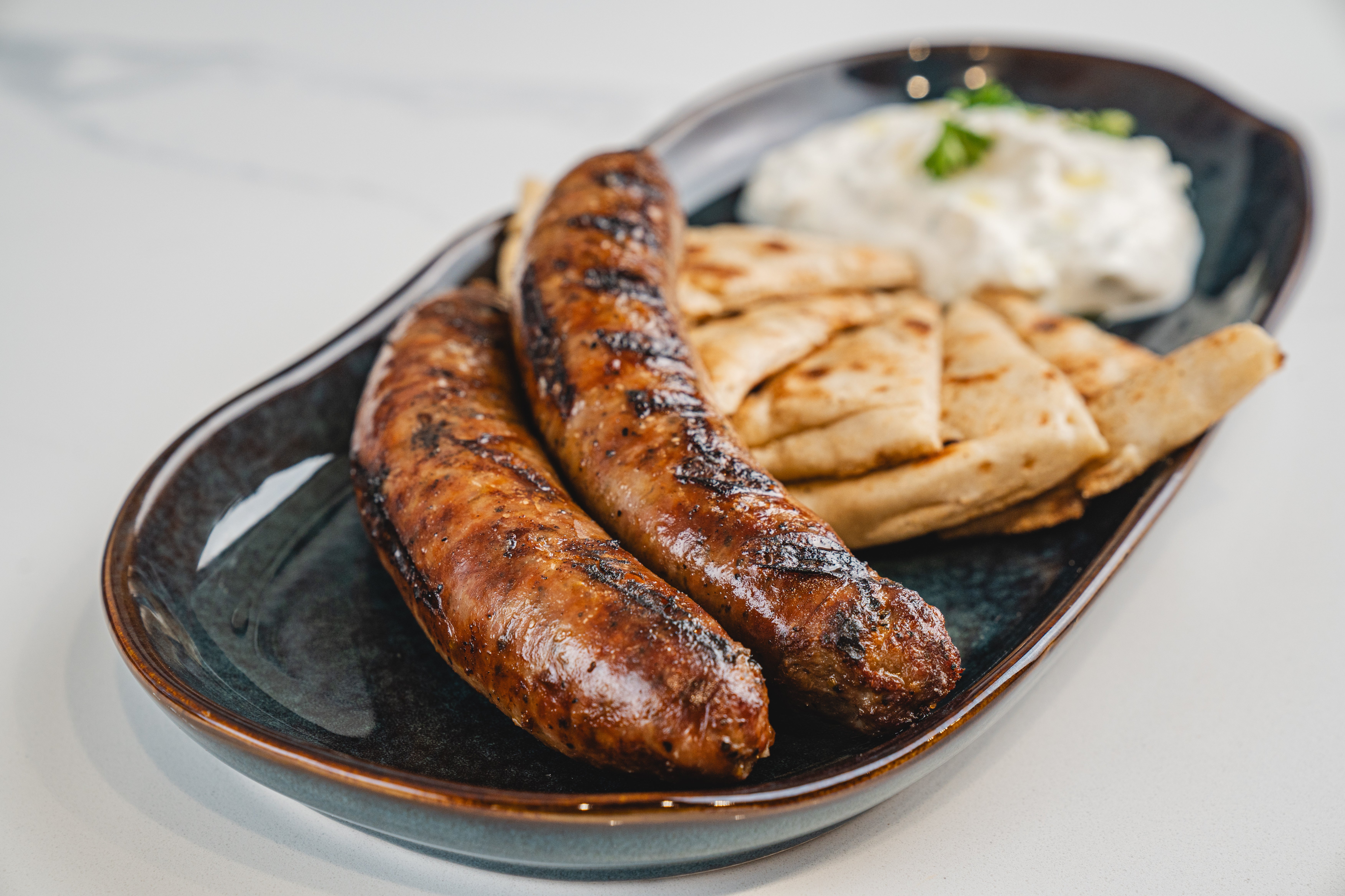 Greek Sausage appetizer